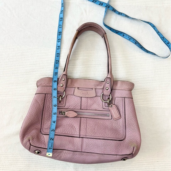 Coach Penelope Pebble Leather Satchel in Lilac - Picture 6 of 13